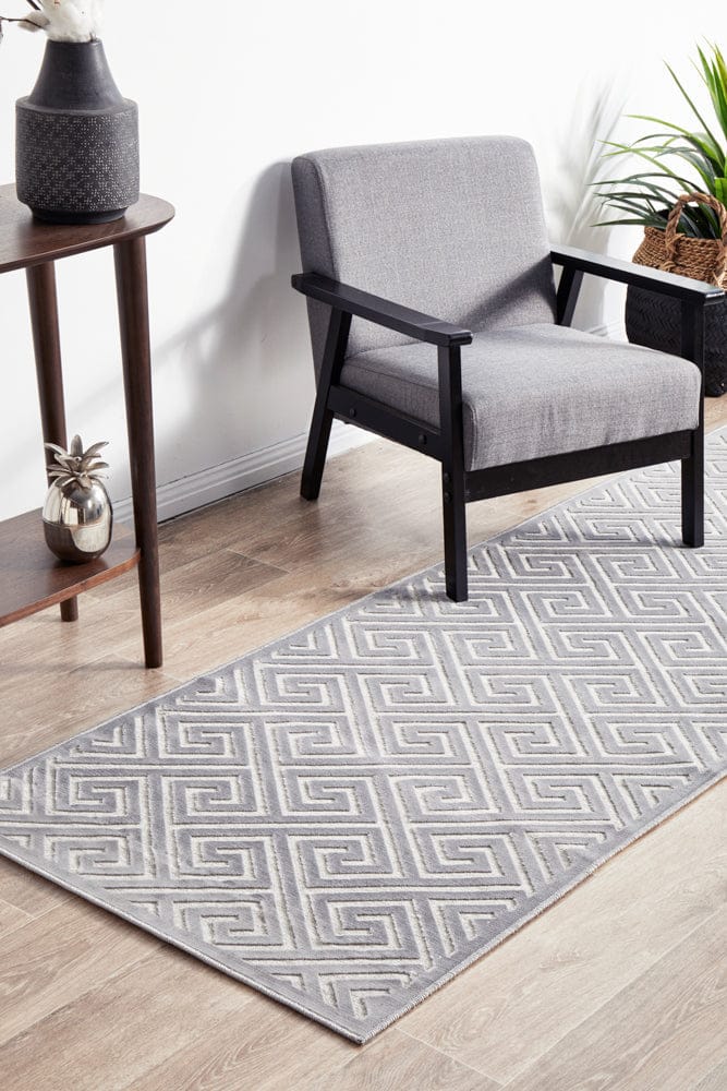 RUG CULTURE Rugs York Alice Silver Runner Rug