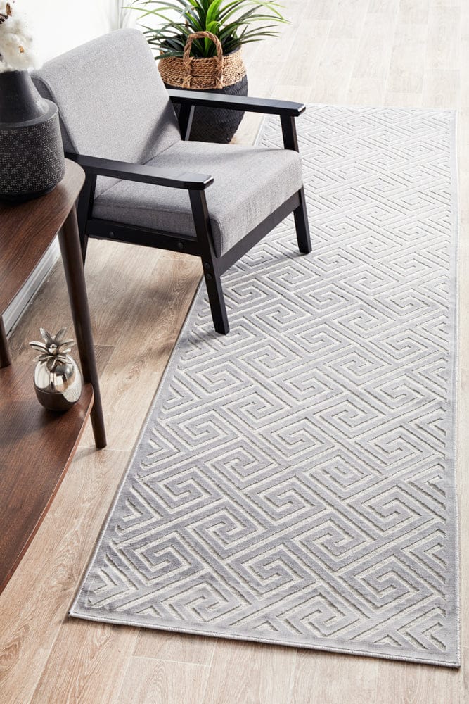 RUG CULTURE Rugs York Alice Silver Runner Rug