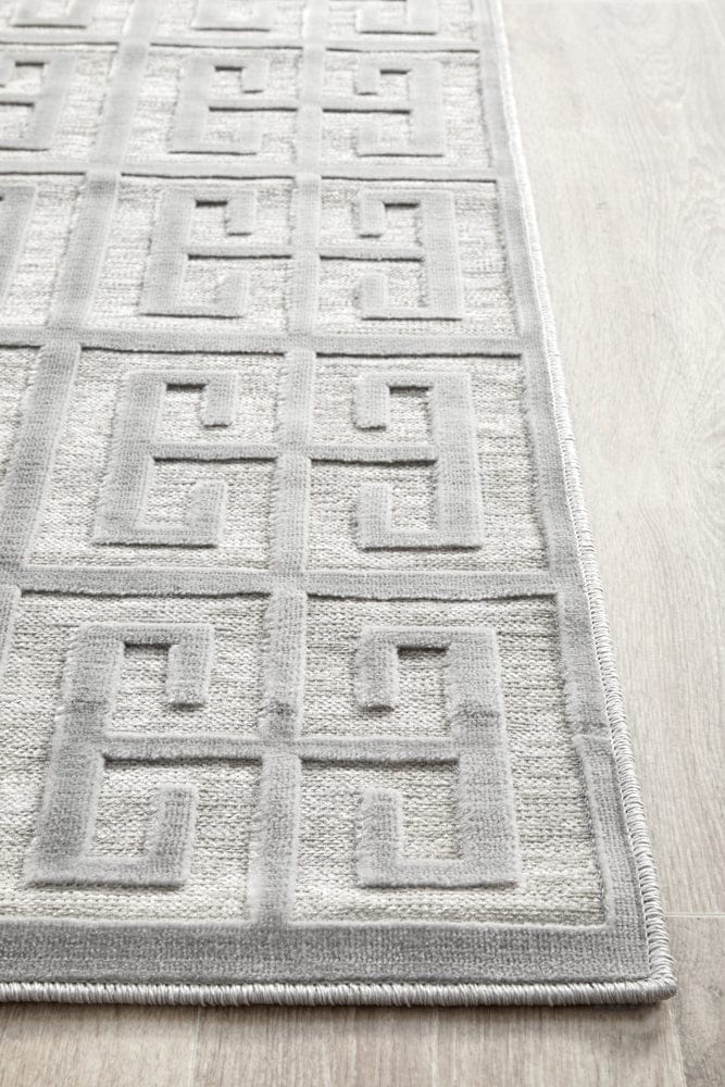 RUG CULTURE Rugs York Brenda Silver Runner Rug