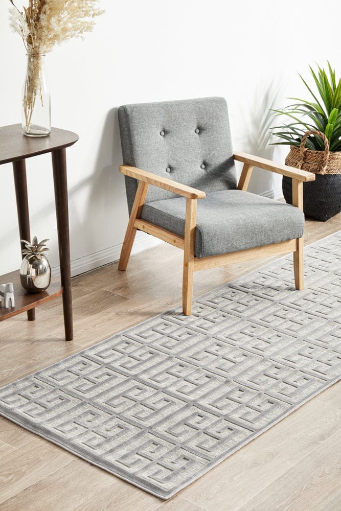 RUG CULTURE Rugs York Brenda Silver Runner Rug