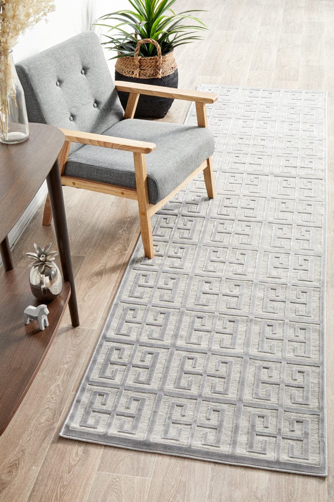 RUG CULTURE Rugs York Brenda Silver Runner Rug