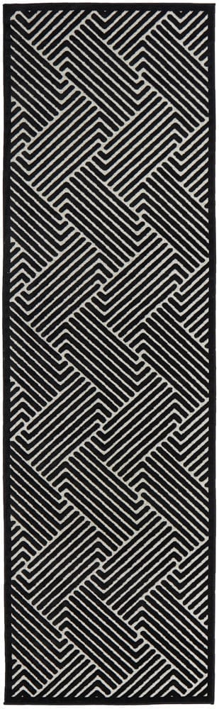 RUG CULTURE Rugs York Cindy Black & Gold Runner Rug