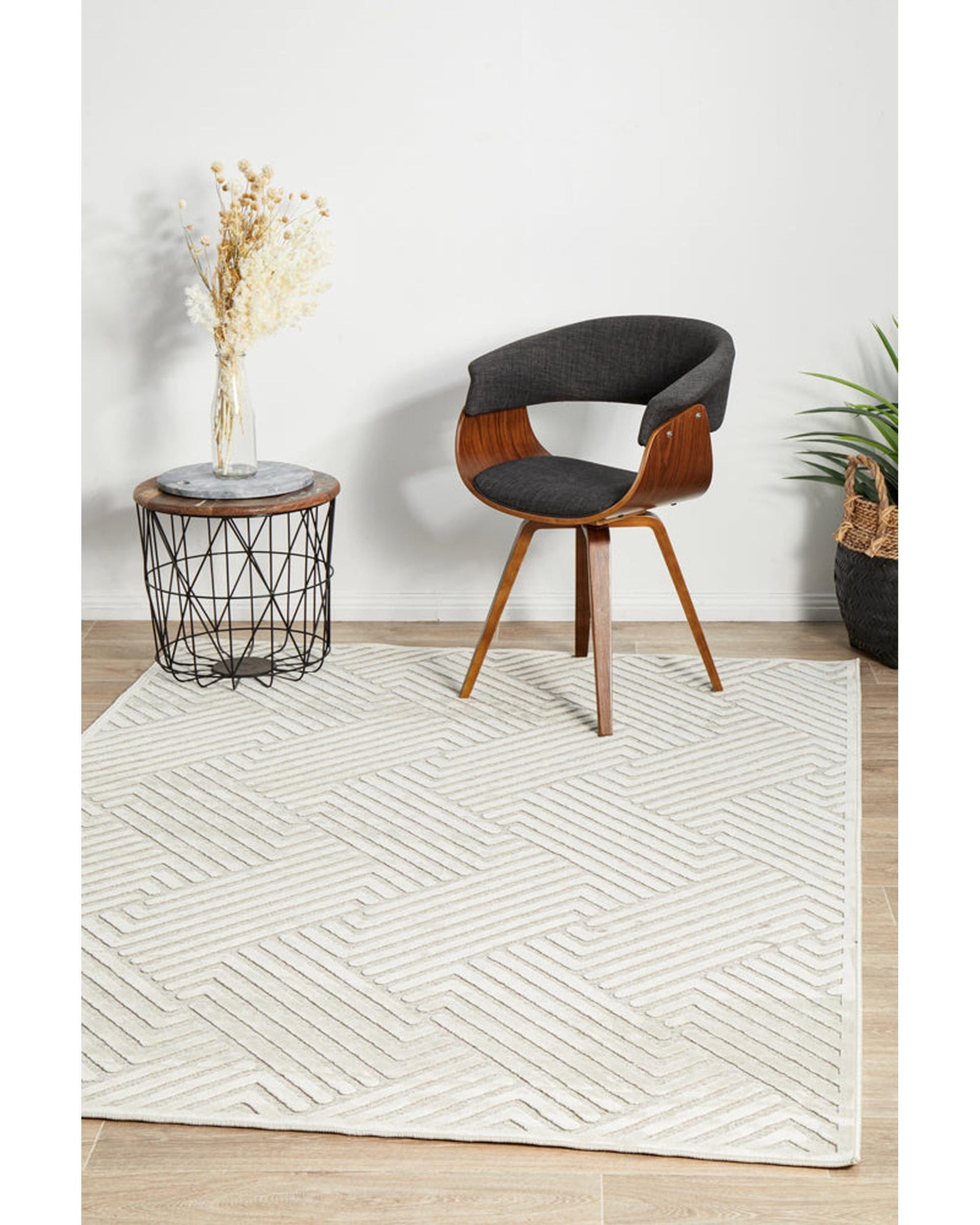 RUG CULTURE Rugs York Cindy Natural White Rug
