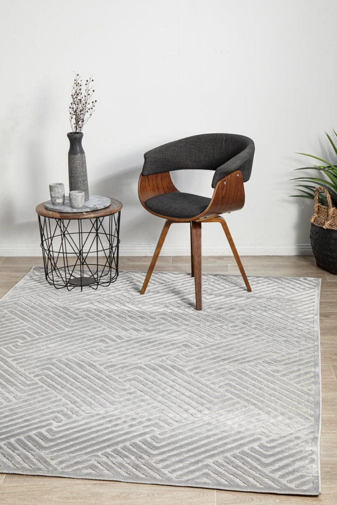 RUG CULTURE Rugs York Cindy Silver Rug