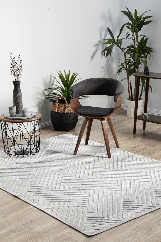 RUG CULTURE Rugs York Cindy Silver Rug