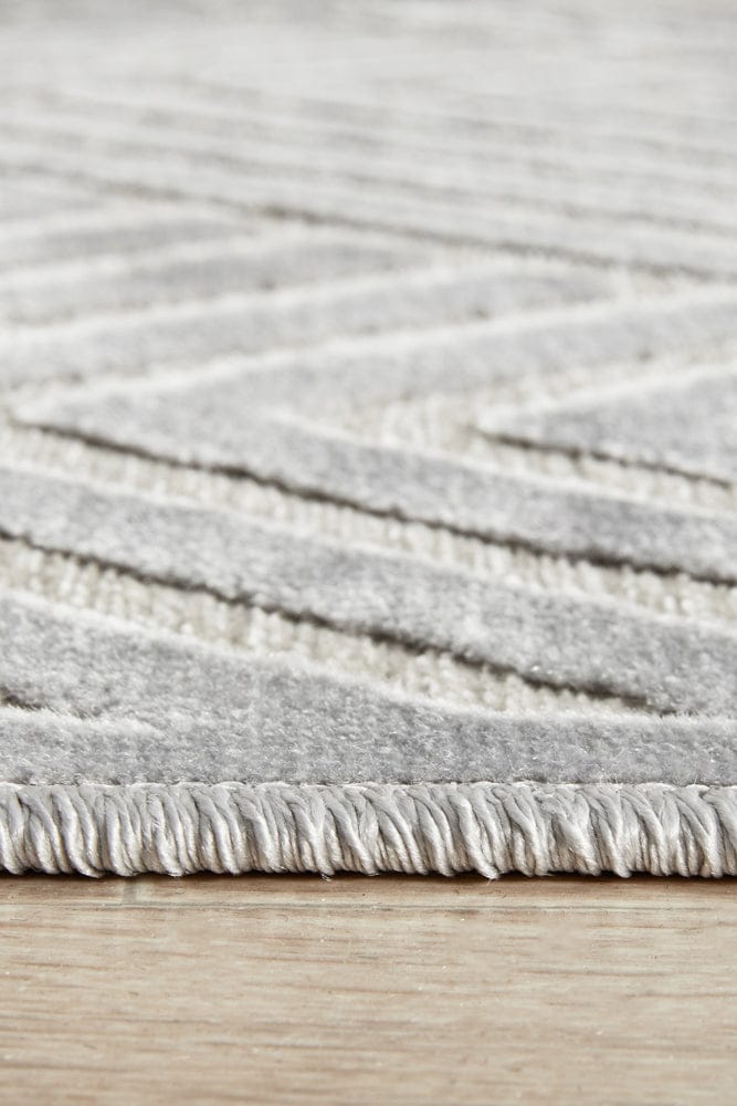 RUG CULTURE Rugs York Cindy Silver Runner Rug