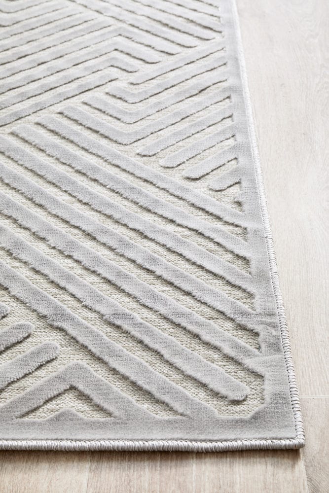 RUG CULTURE Rugs York Cindy Silver Runner Rug