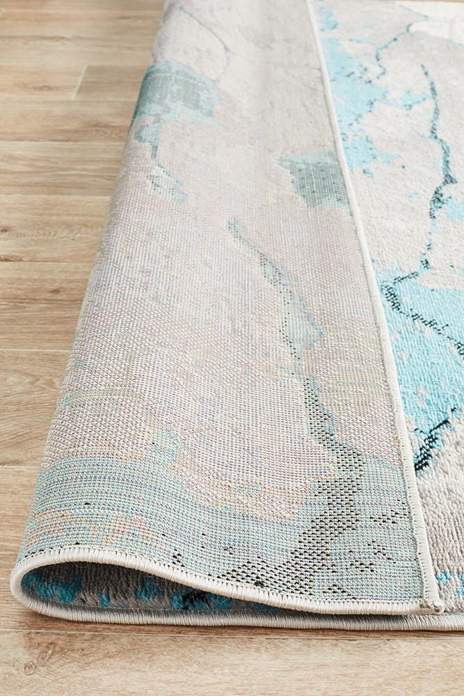 Rug Culture Rugs Zoey Contemporary Rug Blue Grey