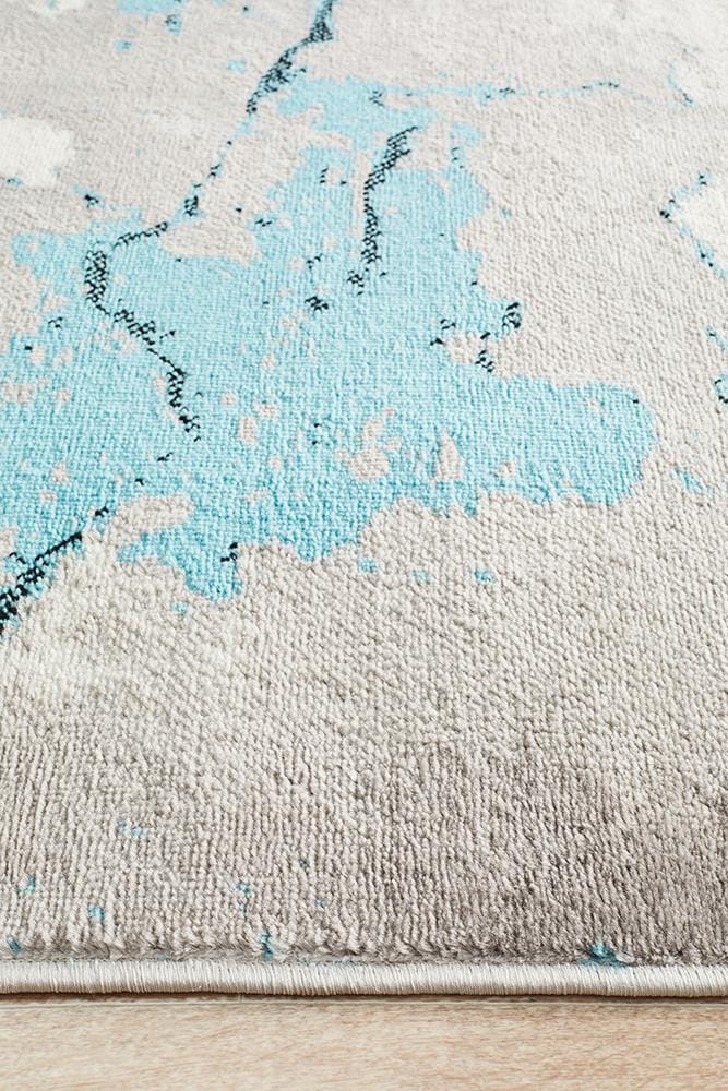 Rug Culture Rugs Zoey Contemporary Rug Blue Grey