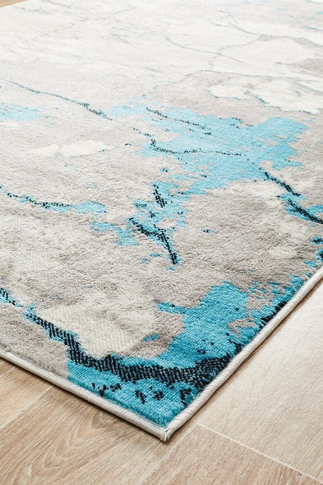 Rug Culture Rugs Zoey Contemporary Rug Blue Grey