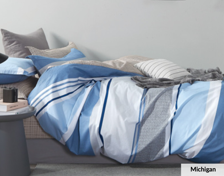 Odyysey Living Michigan Cotton Quilt Cover Set Odyssey Living