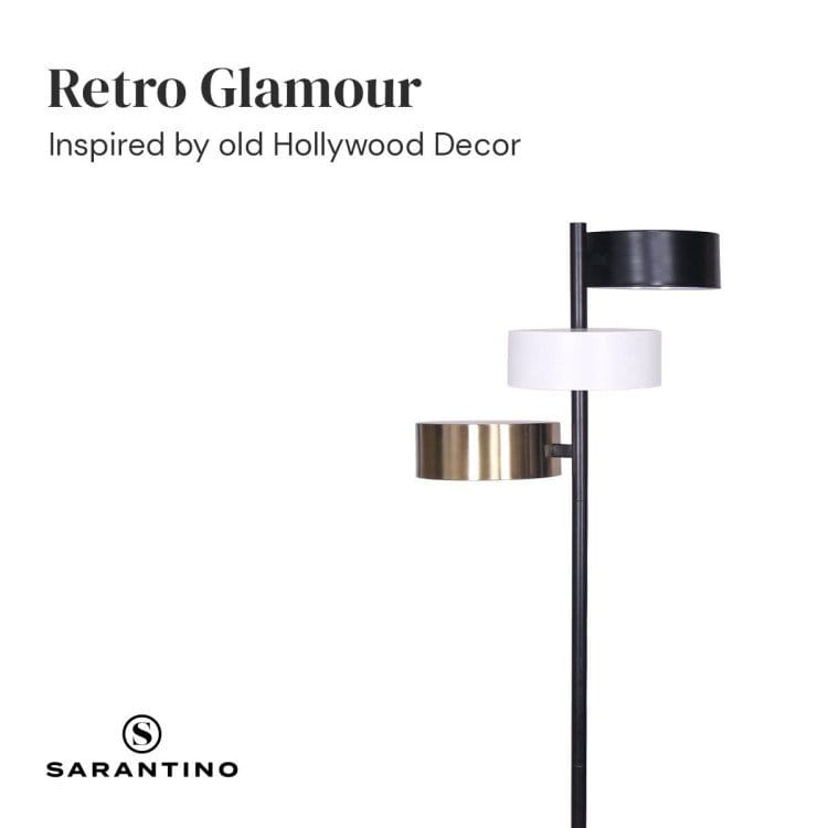 Sarantino Lamp SARANTINO 3-SHADE METAL FLOOR LAMP