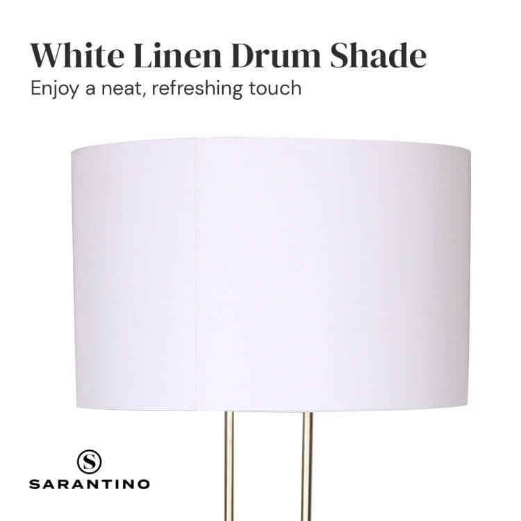 Sarantino Lamp SARANTINO BRUSHED GOLD HEIGHT-ADJUSTABLE METAL FLOOR LAMP