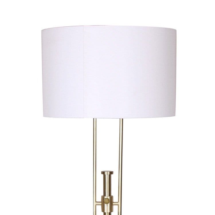 Sarantino Lamp SARANTINO BRUSHED GOLD HEIGHT-ADJUSTABLE METAL FLOOR LAMP