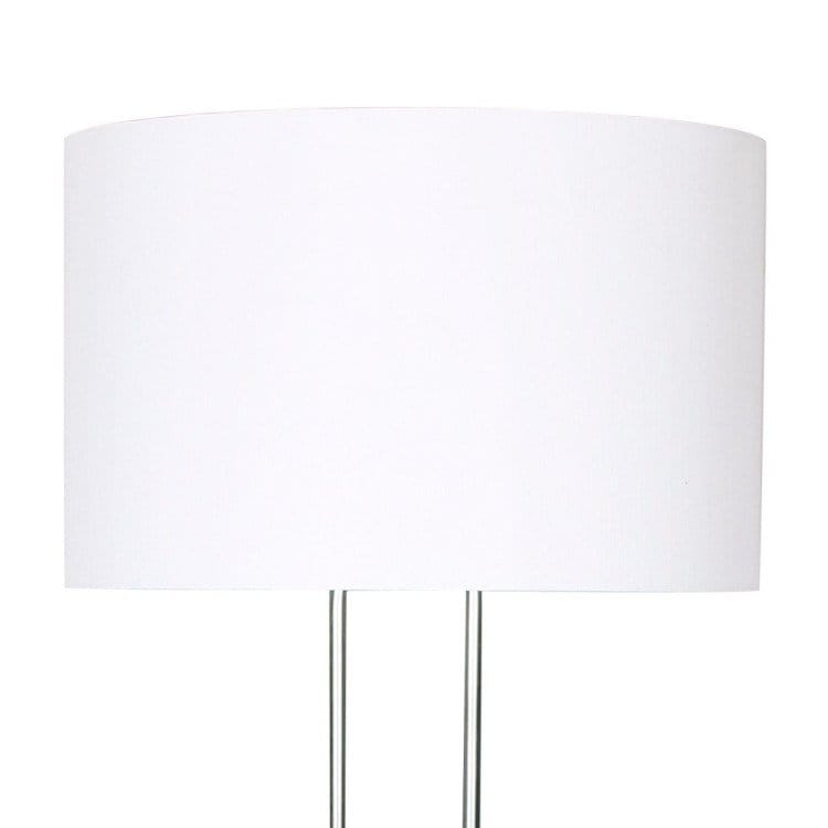 Sarantino Lamp SARANTINO BRUSHED NICKEL HEIGHT-ADJUSTABLE METAL FLOOR LAMP