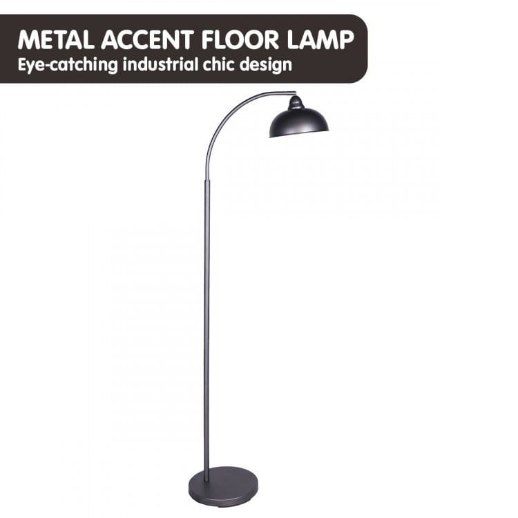 Sarantino Lamp SARANTINO DARK GREY FLOOR LAMP INDUSTRIAL CHIC ADJUSTABLE ANGLE