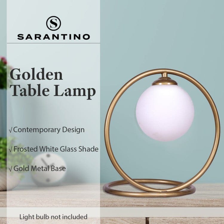 Sarantino Lamp SARANTINO GOLD METAL TABLE LAMP