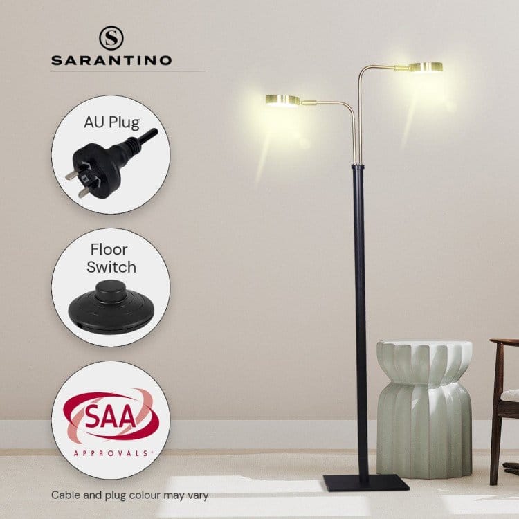 Sarantino Lamp SARANTINO LED METAL FLOOR LAMP