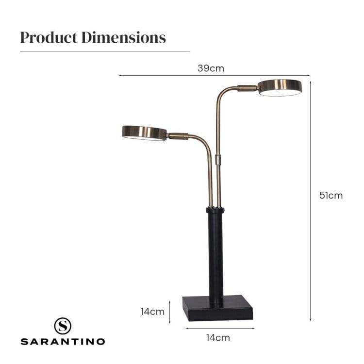 Sarantino Lamp SARANTINO LED METAL TABLE LAMP