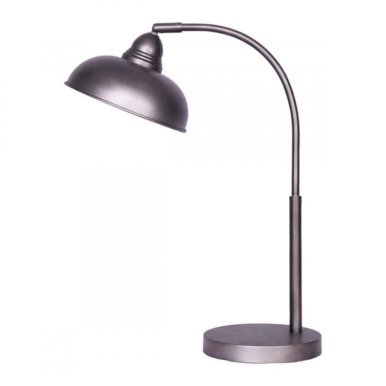 Sarantino Lamp SARANTINO METAL DESK LAMP IN DARK GREY FINISH