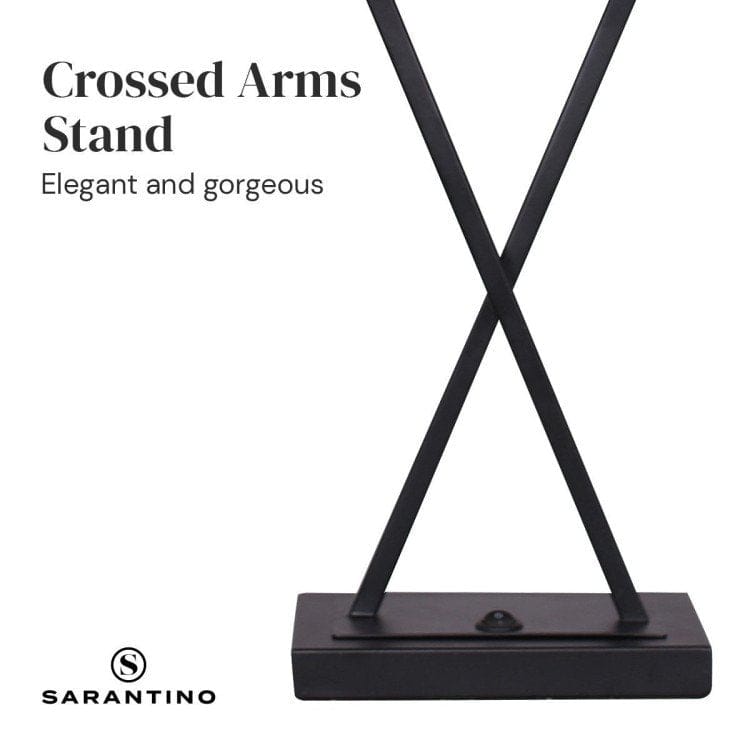 Sarantino Lamp SARANTINO METAL TABLE LAMP WITH X STAND