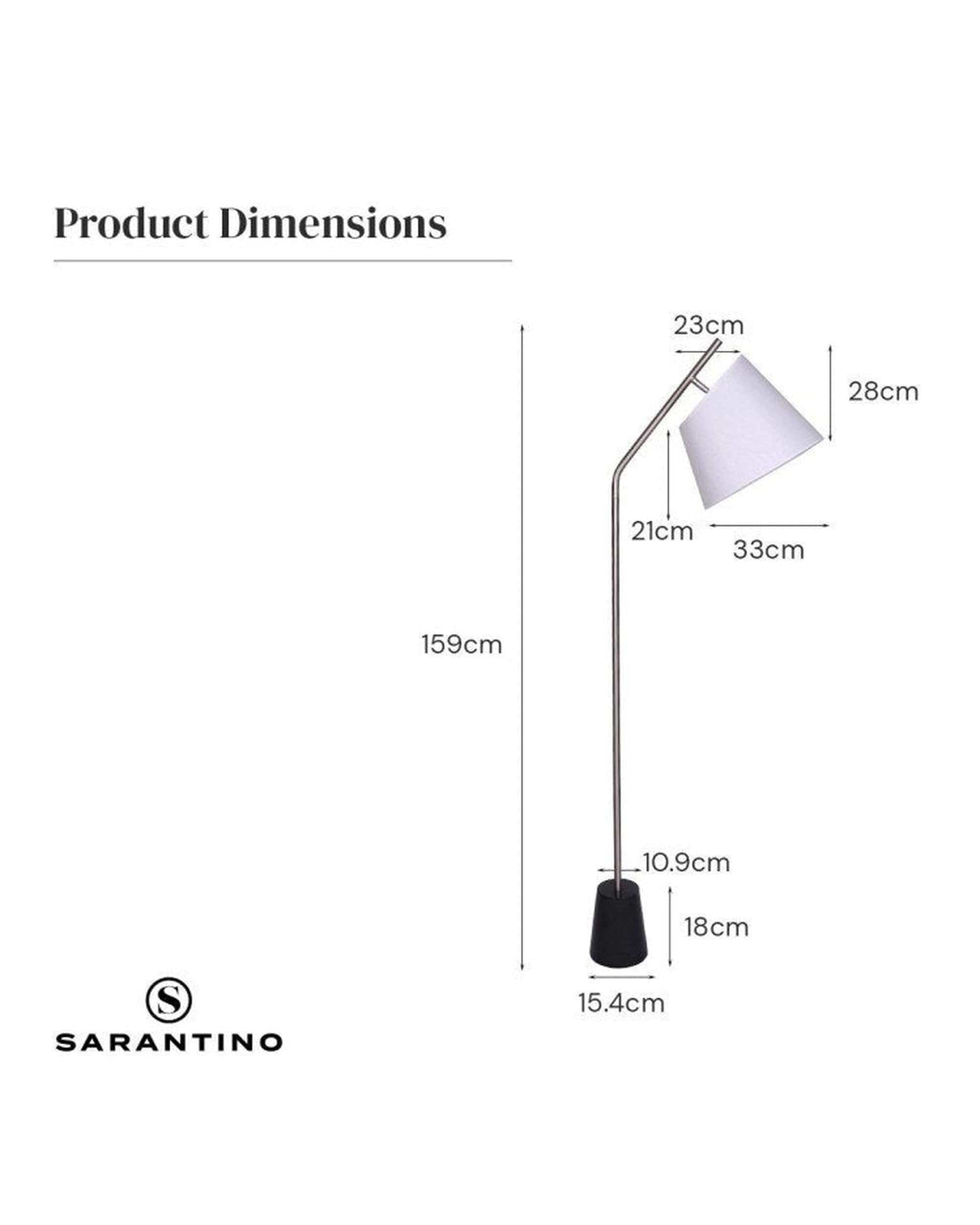 Sarantino Lamp SARANTINO MODERN ARC FLOOR LAMP