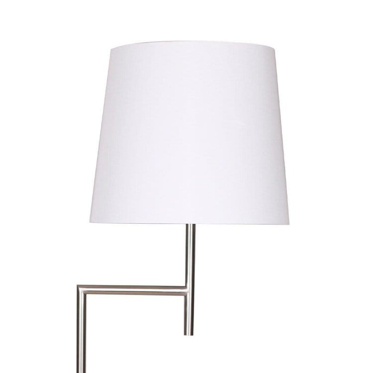 Sarantino Lamp SARANTINO NICKEL METAL ARC FLOOR LAMP