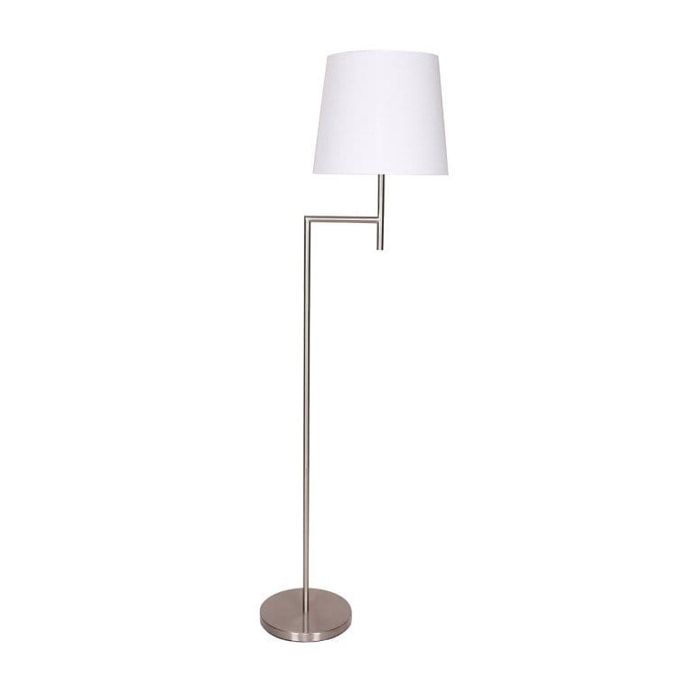 Sarantino Lamp SARANTINO NICKEL METAL ARC FLOOR LAMP