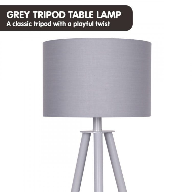 Sarantino Lamp SARANTINO TRIPOD DESK LAMP IN METAL & WOOD NORDIC MINIMALIST LIGHT