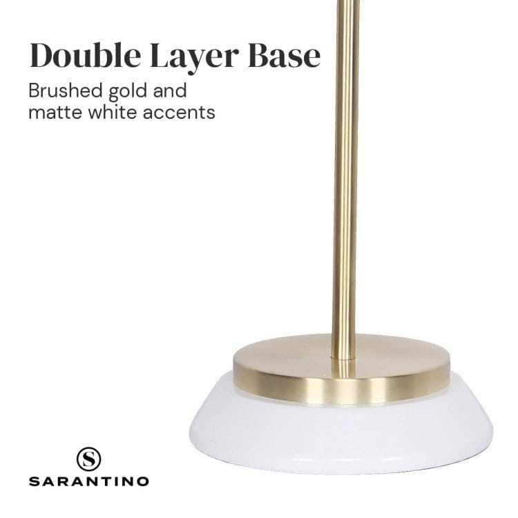 Sarantino Lamp SARANTINO WHITE/BRASS TABLE LAMP