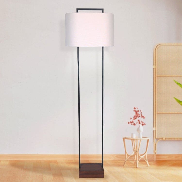 Sarantino Lamp SARANTINO WOOD FLOOR LAMP IN CHERRY FINISH