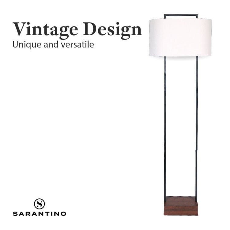 Sarantino Lamp SARANTINO WOOD FLOOR LAMP IN CHERRY FINISH