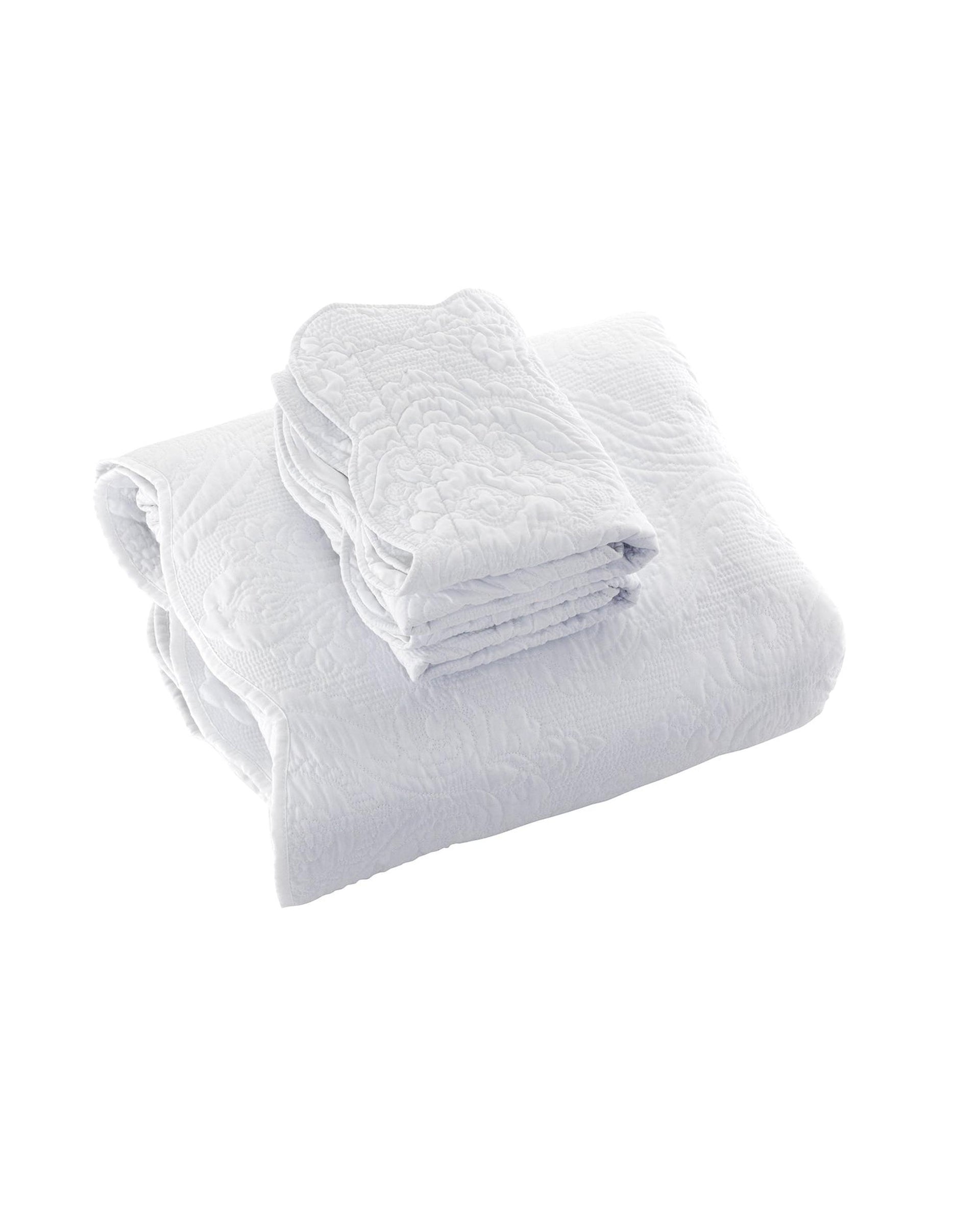Bianca Bedding CORDELIA BEDSPREAD SET WHITE Bianca Bedding