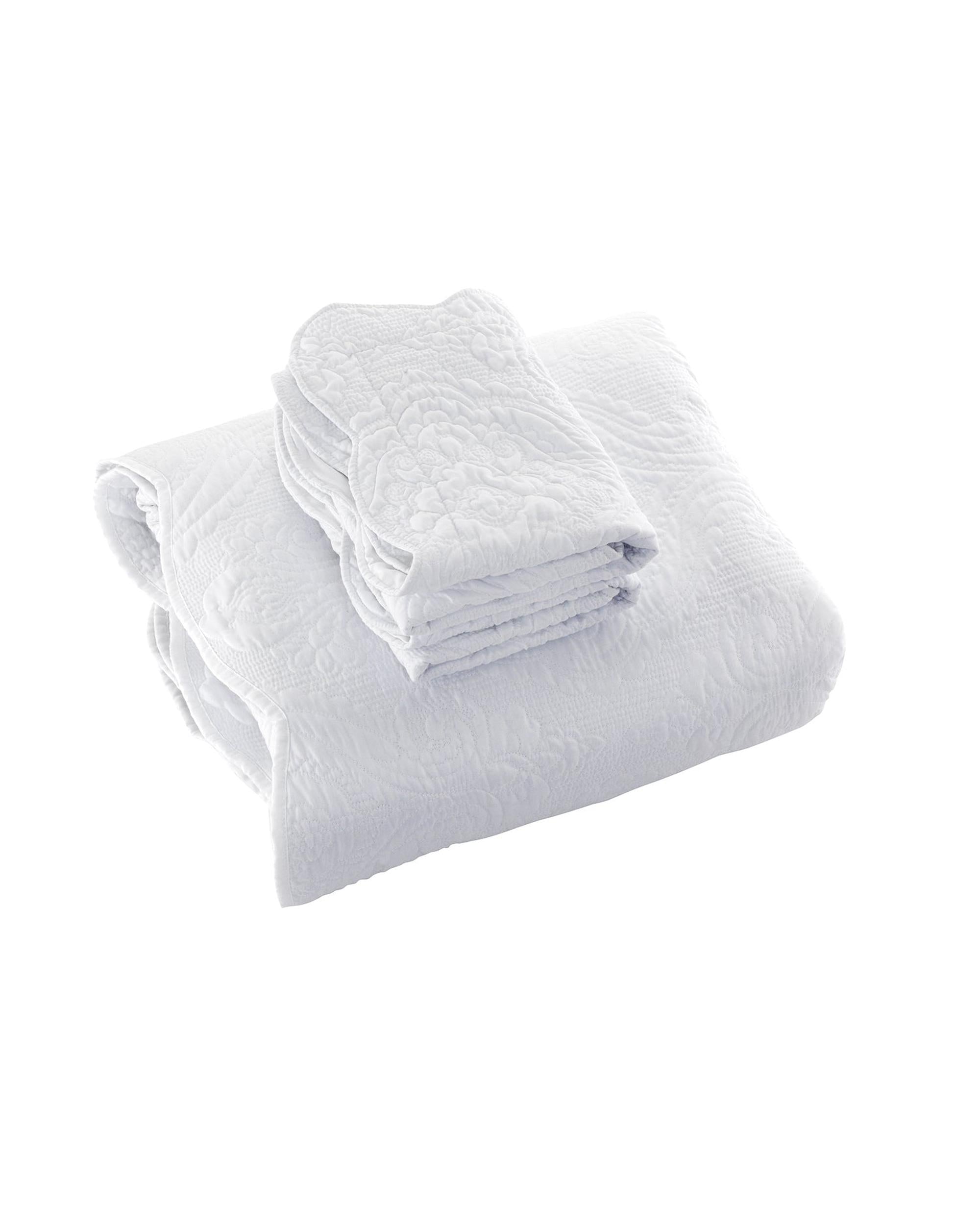 Bianca Bedding CORDELIA BEDSPREAD SET WHITE Bianca Bedding