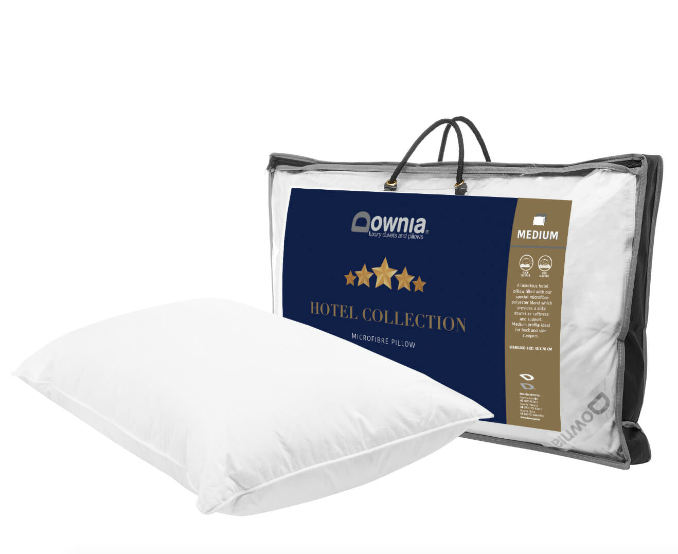 Downia HOTEL COLLECTION Microfibre Pillow - Firm Downia