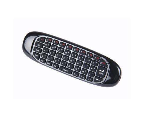 Simplecom TV Accessories RT100 Rechargeable 2.4G Wireless Remote Air Mouse with Keyboard for PC Android TV Box Media Player
