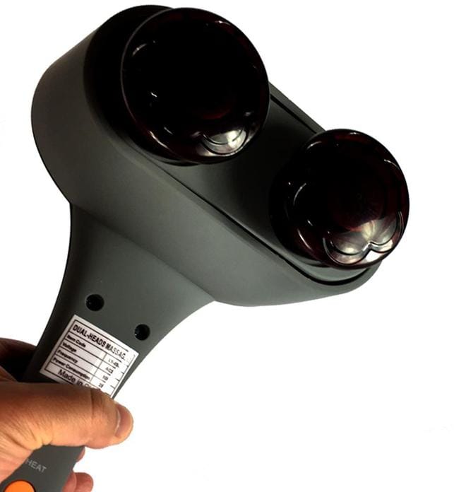 Soga Massager DELUXE HANDHELD INFRARED MASSAGER WITH SOOTHING HEAT BLACK