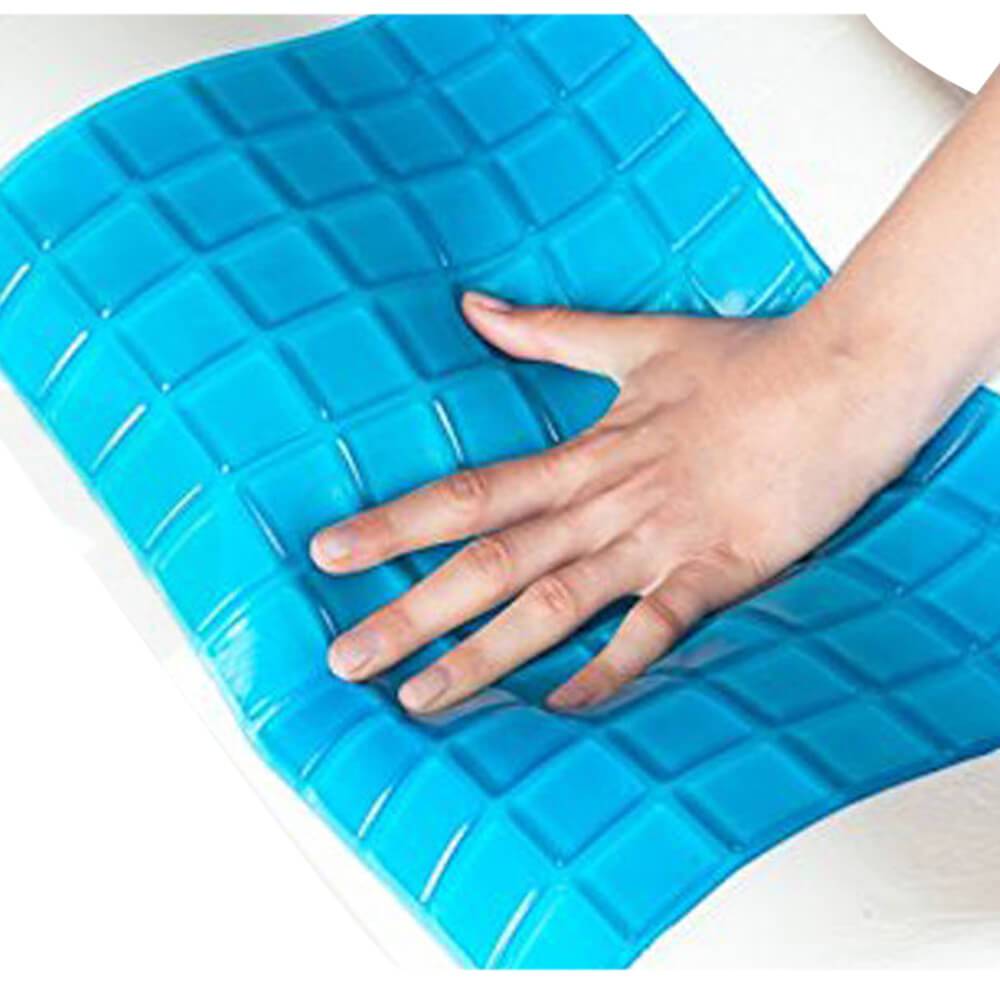 2x Supreme High Density Memory Foam Pillow Contour Cool Gel Home Hotel Top Cover Dreamz