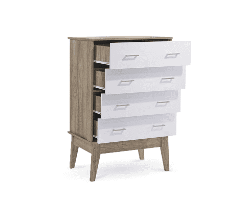 Tallboy Designer Chest of Drawer - Oak Melbournians Furniture