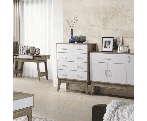 Tallboy Designer Chest of Drawer - Oak Melbournians Furniture