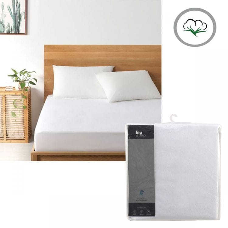 The Big Sleep Mattress Protector The Big Sleep Cotton Flannel Waterproof Mattress Protector