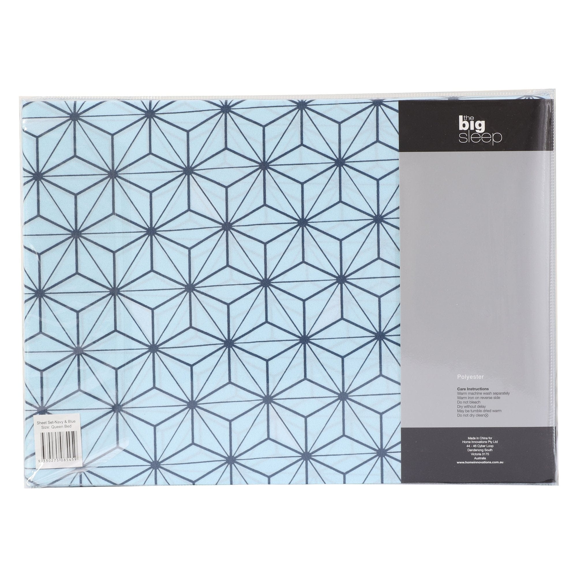 The Big Sleep Bed Sheets The Big Sleep Cubis Navy & Blue Sheet Set