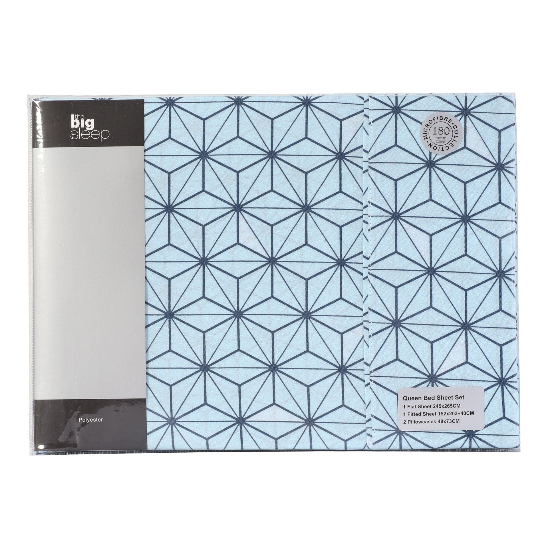 The Big Sleep Bed Sheets The Big Sleep Cubis Navy & Blue Sheet Set