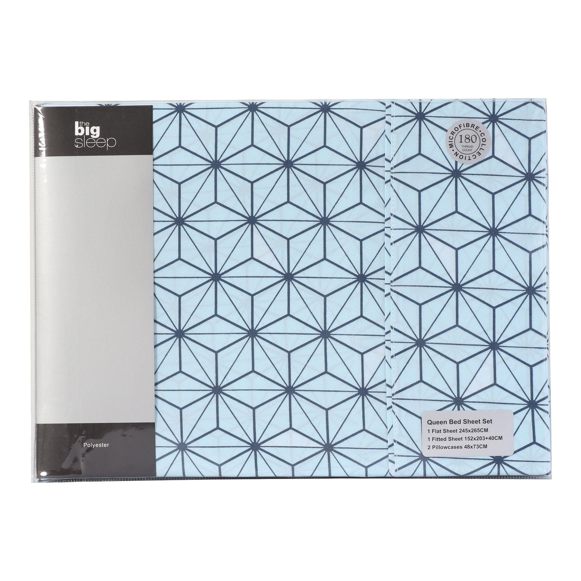 The Big Sleep Bed Sheets The Big Sleep Cubis Navy & Blue Sheet Set