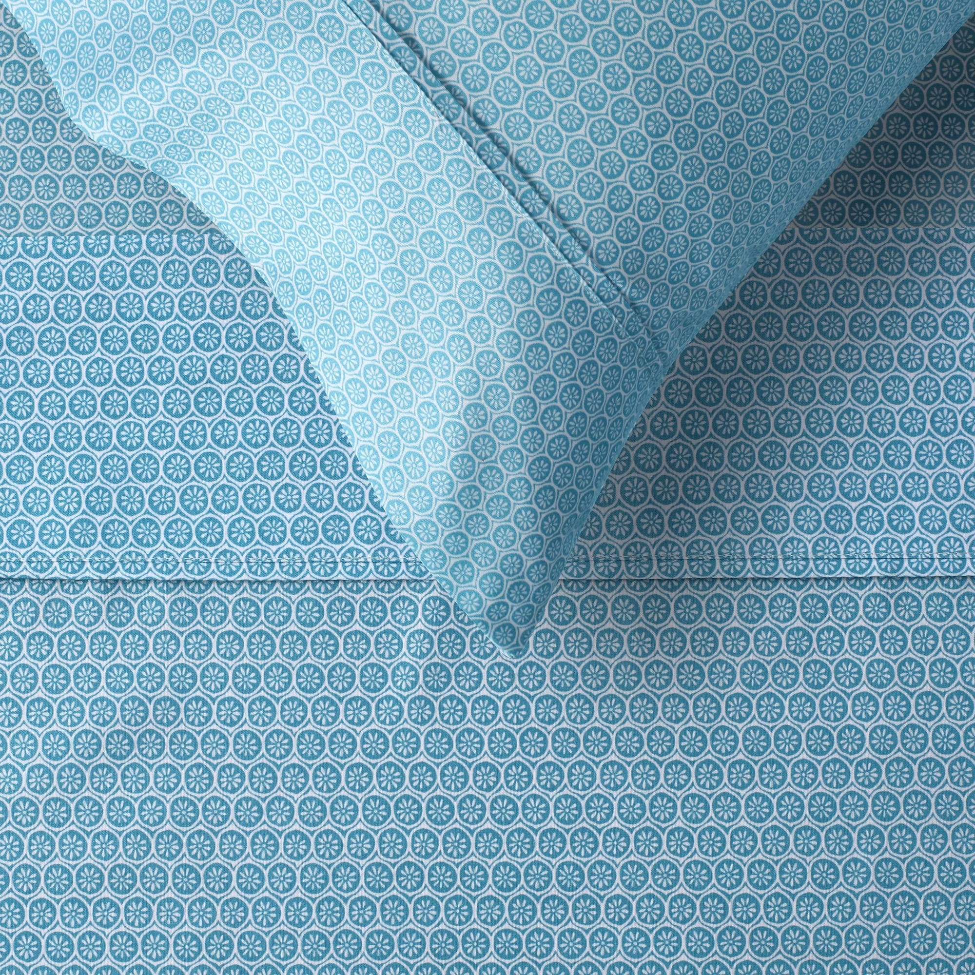 The Big Sleep Bed Sheets The Big Sleep Daisy Blue Sheet Set