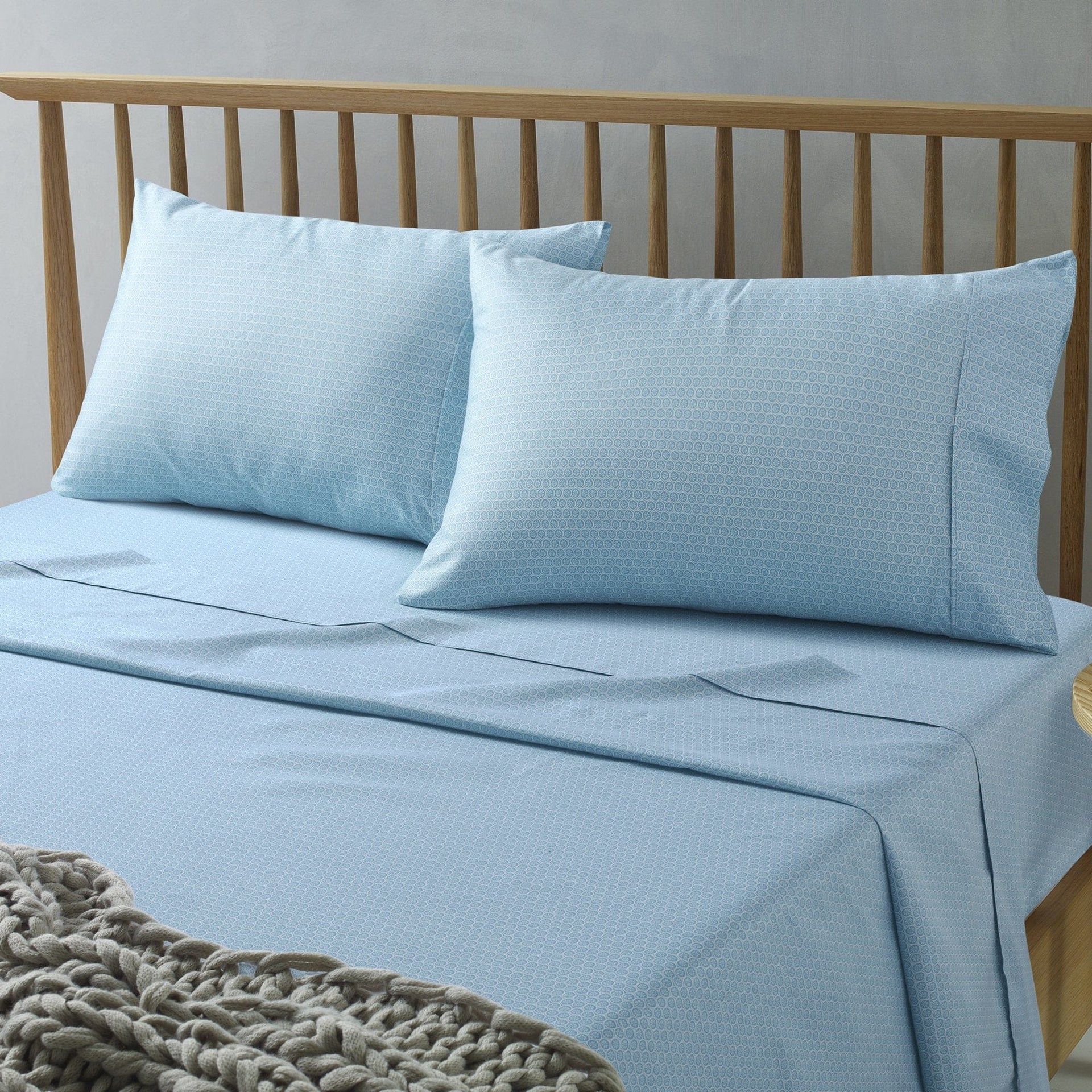 The Big Sleep Bed Sheets The Big Sleep Daisy Blue Sheet Set