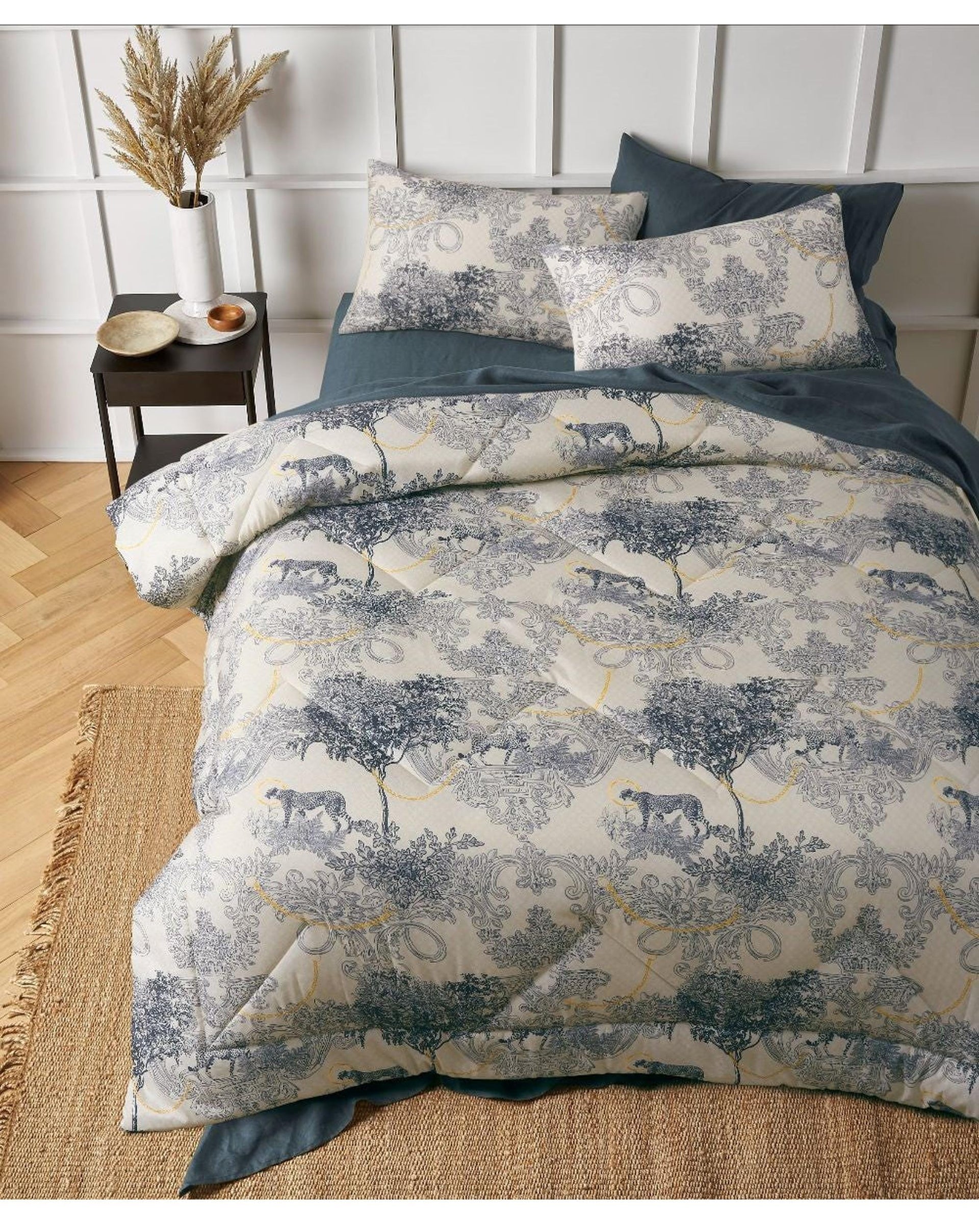 The Big Sleep Comforter The Big Sleep Matteo Printed Microfibre  3 Piece Comforter Set