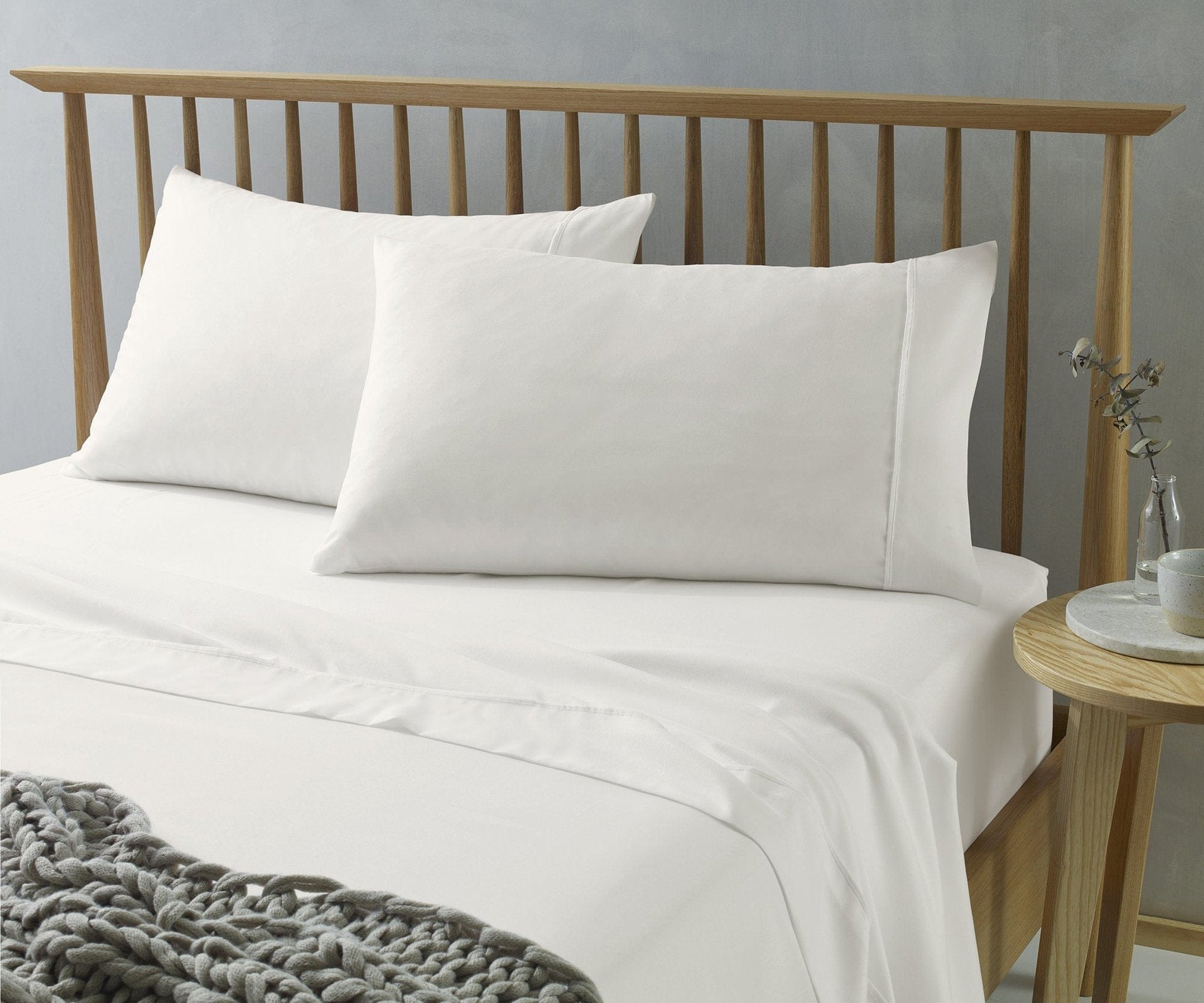 The Big Sleep Bed Sheets The Big Sleep Microfibre Cream Sheet Set