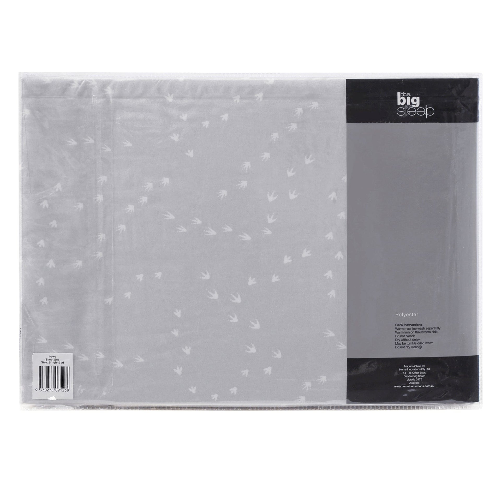 The Big Sleep Bed Sheets The Big Sleep Paws Printed Microfibre Sheet Set