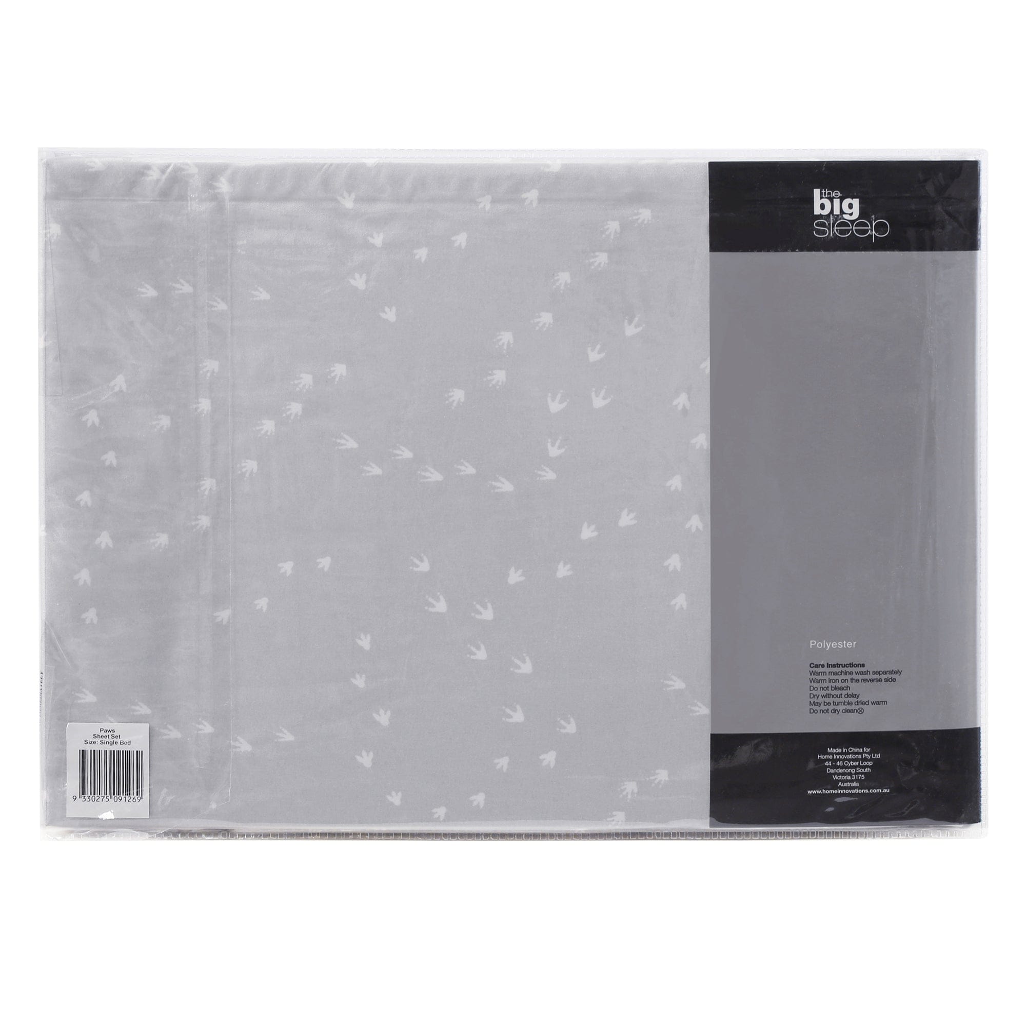 The Big Sleep Bed Sheets The Big Sleep Paws Printed Microfibre Sheet Set